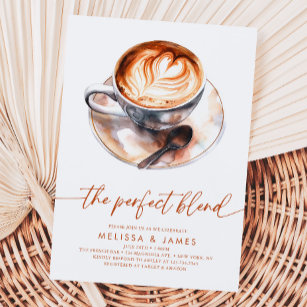 The Perfect Blend Couples Wedding Bridal Shower Invitation