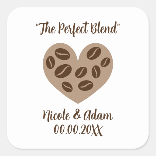 The Perfect Blend custom wedding sticker sealers