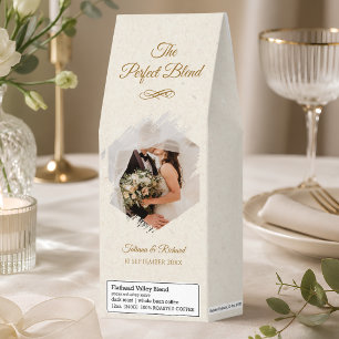 The Perfect Blend Elegant Wedding Favor Roasted Coffee