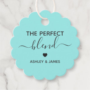 The Perfect Blend Gift Tag, Coffee Wedding Favor Favor Tags