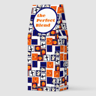 The Perfect Blend Halloween-themed pattern  Roasted Coffee