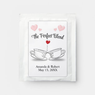 The Perfect Blend Kissing Tea Cups Tea Bag Drink Mix