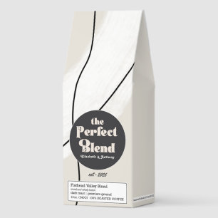 The Perfect Blend Modern Boho Wedding Roasted Coffee