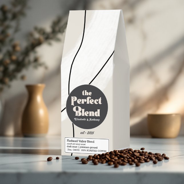 The Perfect Blend Modern Boho Wedding Roasted Coffee (The Perfect Blend Modern Boho Wedding Roasted Coffee)