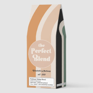 "The Perfect Blend" Personalized Boho Geometric Roasted Coffee