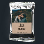The Perfect Blend Photo Wedding Coffee Drink Mix<br><div class="desc">The Perfect Blend coffee drink mix label featuring modern lettering will be great for engagement or wedding guests. Personalize these labels with your picture,  names,  and the date of the event.</div>