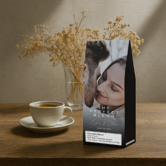 The Perfect Blend Photo Wedding Coffee Favor