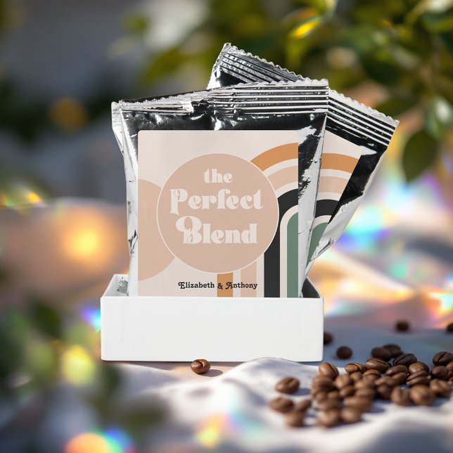 "The Perfect Blend" Retro Wedding Coffee Coffee Drink Mix ("The Perfect Blend" Retro Wedding Coffee Coffee Drink Mix)
