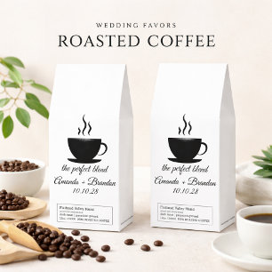 The Perfect Blend Steam Wedding Favors Roasted Coffee