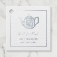 The Perfect Blend Wedding Bridal Shower Thank You Foil Favor Tags