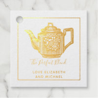 The Perfect Blend Wedding Bridal Shower Thank You Foil Favor Tags