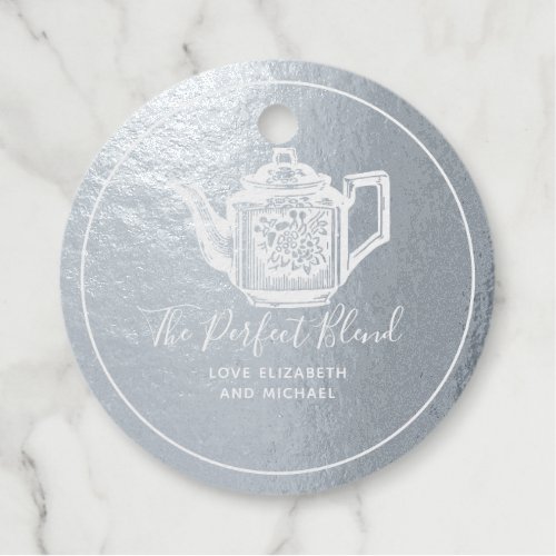 The Perfect Blend Wedding Bridal Shower Thank You Foil Favor Tags