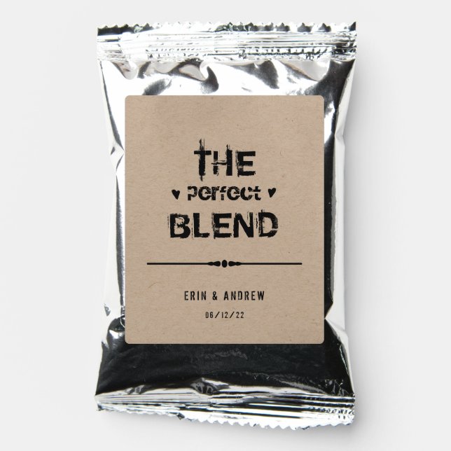 The Perfect Blend Wedding Coffee Drink Mix (Front)