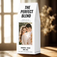 The Perfect Blend Wedding Coffee Favor with Photo