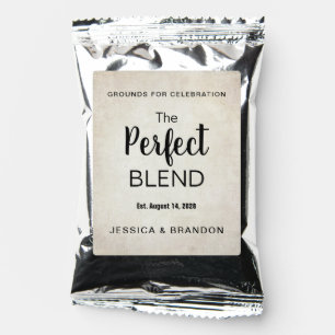 The Perfect Blend Wedding Coffee Label CF001bdm Drink Mix