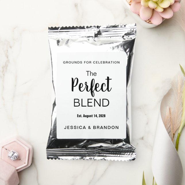 The Perfect Blend Wedding Coffee Label CF001dm Drink Mix (Wedding)