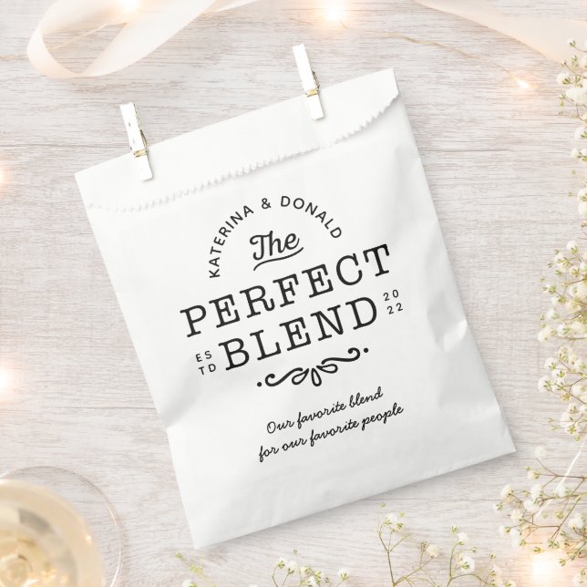 The Perfect Blend Wedding Favor Bag (Clipped)