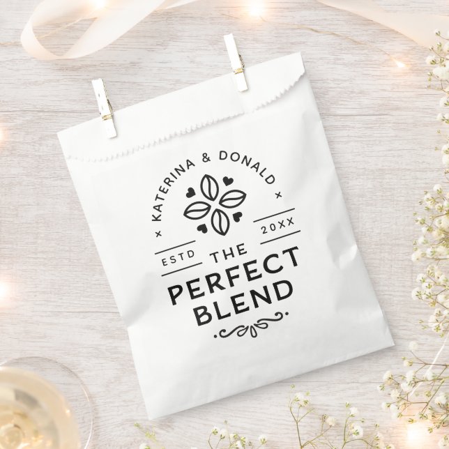 The Perfect Blend Wedding Favor Bag (Clipped)