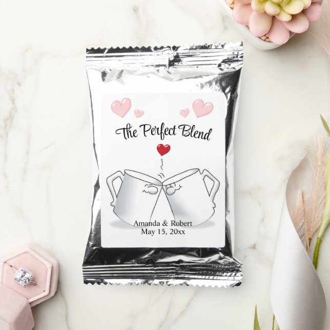 The Perfect Blend Wedding Favor Ground  Coffee Drink Mix (Wedding)