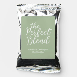 The Perfect Blend Wedding Favor Ground  Coffee Drink Mix