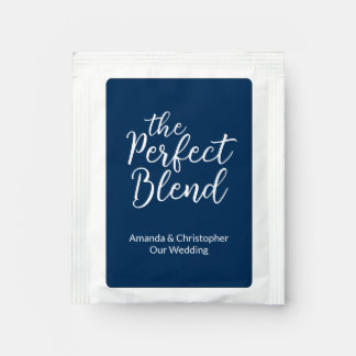 The Perfect Blend Wedding Favor Tea Bag Drink Mix