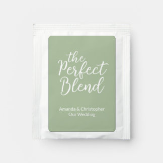 The Perfect Blend Wedding Favor Tea Bag Drink Mix