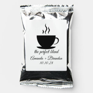The Perfect Blend Wedding Favors Coffee Drink Mix