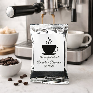 The Perfect Blend Wedding Favors Coffee Drink Mix