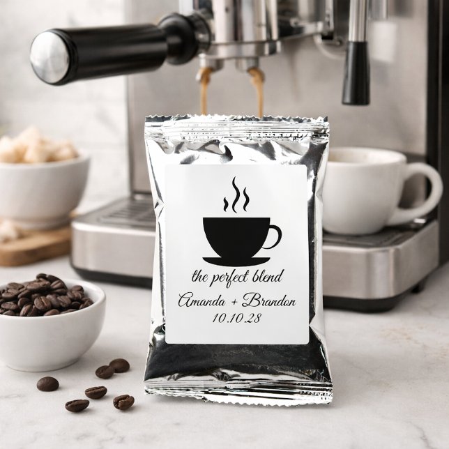 The Perfect Blend Wedding Favors Coffee Drink Mix (Creator Uploaded)