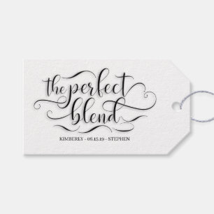 The Perfect Blend Wedding Gift Tags