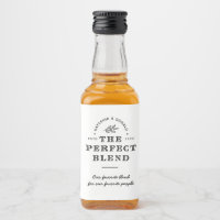 The Perfect Blend Wedding  Liquor Bottle Label