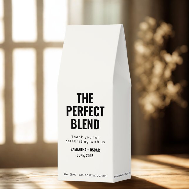 The Perfect Blend Wedding  Personalized Gift Roasted Coffee (Creator Uploaded)