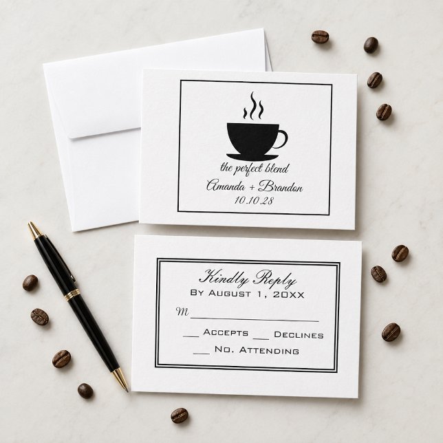 The Perfect Blend Wedding RSVP Card (Creator Uploaded)