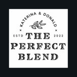 The Perfect Blend Wedding Rubber Stamp<br><div class="desc">tet</div>
