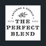 The Perfect Blend Wedding Rubber Stamp<br><div class="desc">tet</div>