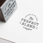 The Perfect Blend Wedding Rubber Stamp<br><div class="desc">The Perfect Blend Wedding</div>