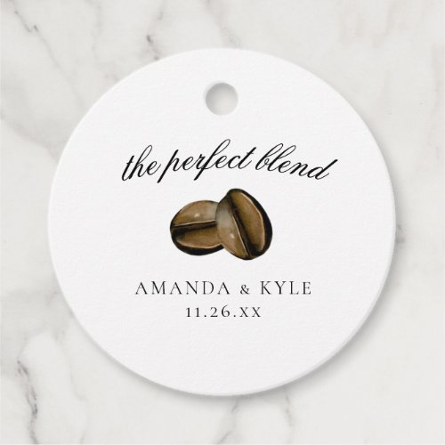 The Perfect Blend  Wedding Thank You Favor Tags