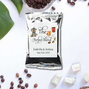 The Perfect Blend Whimsical Wedding Coffee Favor B Coffee Drink Mix