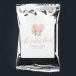 The Perfect Blend with Pink Floral Heart Coffee Drink Mix<br><div class="desc">Treat your guests to coffee with these personalized drink mixes!</div>