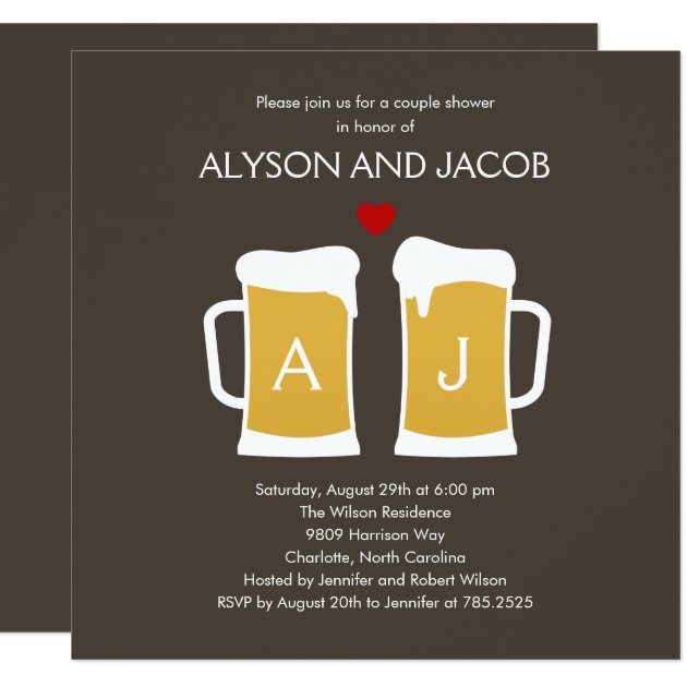 The Perfect Brew Engagement Or Wedding Shower Invitation