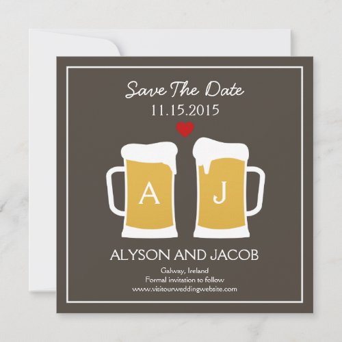 The Perfect Brew Save The Date Card