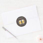 The Perfect Brew Wedding Favor Sticker/ Envelope Classic Round Sticker (Envelope)