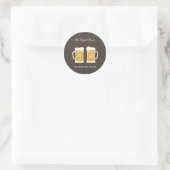 The Perfect Brew Wedding Favor Sticker/ Envelope Classic Round Sticker (Bag)