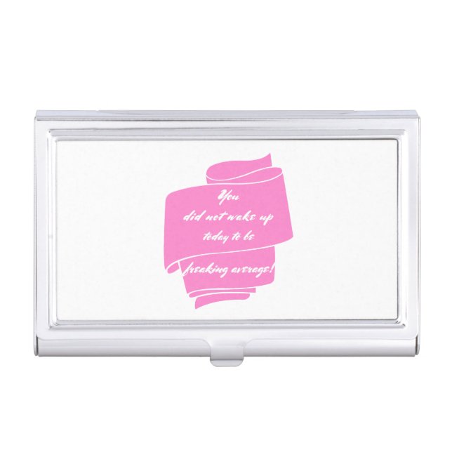 The perfect business card holder for awesome women (Front)