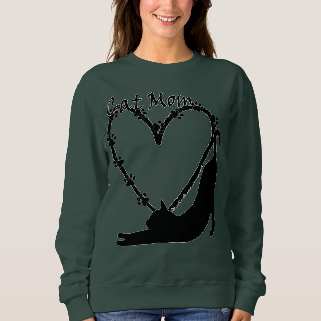 The Perfect Cat Mom Sweatshirt (Front)