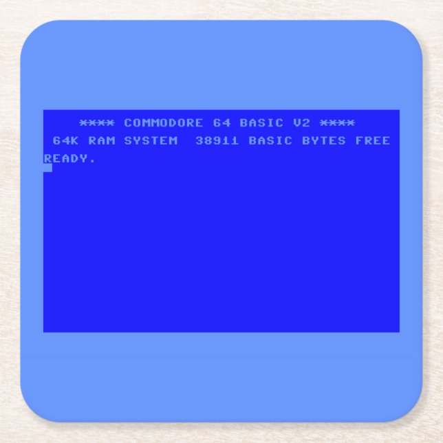 The Perfect Commodore 64 Lovers Accessory Square Paper Coaster (Front)