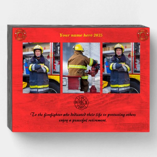 The perfect custom photo Fireman retirement gift 