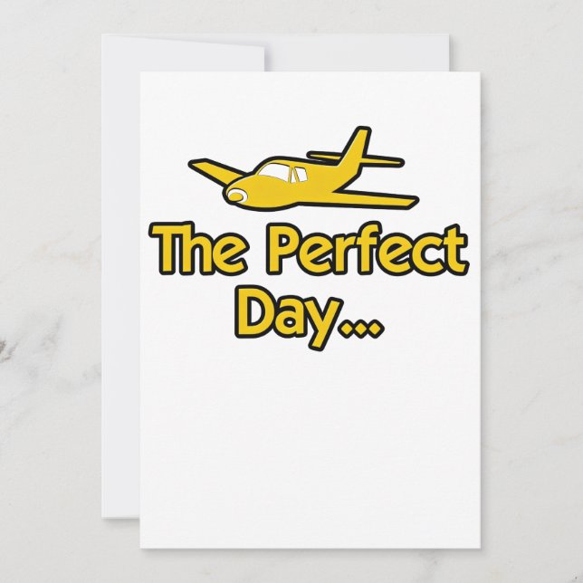 The Perfect Day Airplane Card (Front)