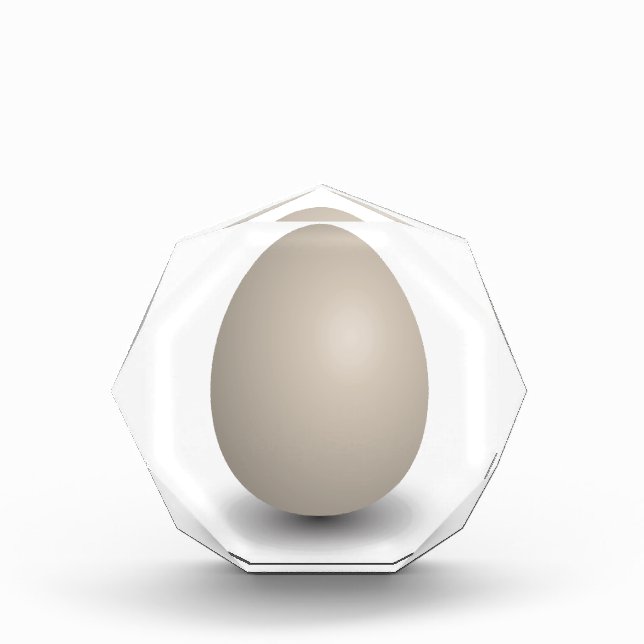 the perfect egg acrylic award (Front)
