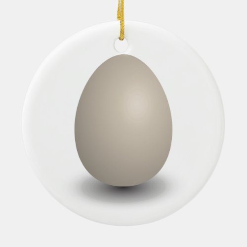 the perfect egg ceramic ornament